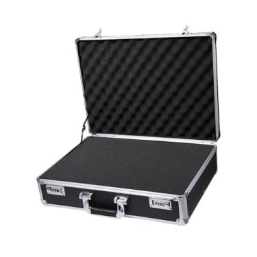 Imagem de MERIGLARE Estojo de armazenamento de equipamentos Maleta de transporte Maleta portátil multifuncional Leve Estrutura de liga de alumínio Caixa de armazenamento, L Thickened