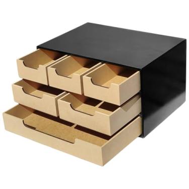 Imagem de Gaveteiro Organizador Escritório Multiuso Quarto Comoda Luxo com Gavetas (preto)