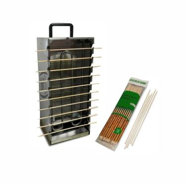 Imagem de Kit - Churrasqueira 10 Espetinhos Churrasquito Elétrico Pr-199e 127v + 50 Espetinhos - Progás 127v