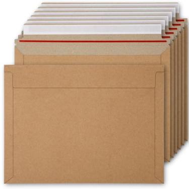 Imagem de Pacote com 30 envelopes de papelão Kraft