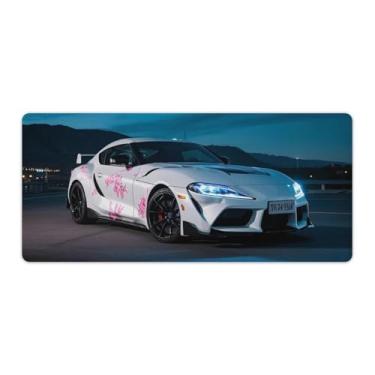 Imagem de HouLaiZhe JDM Tapetes de mesa para carro esportivo estático Sup JDM mouse pads para jogos de carro tapetes de mesa grandes para teclado de mesa tapete de computador 40 x 90 cm