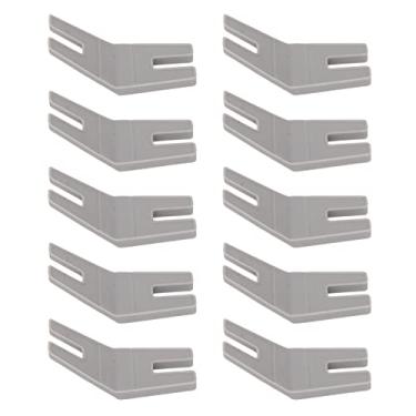 Imagem de Hump ​​Jumper Calcador Máquina de costura Pés calcadores Altura de equilíbrio Pequeno material plástico compacto 10 peças para máquina multifuncional de costura doméstica