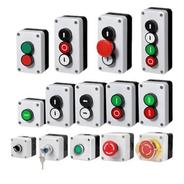 Imagem de Interruptor de botão à prova d'água para controle partida e parada - Caixa portátil industrial(3-SXO)