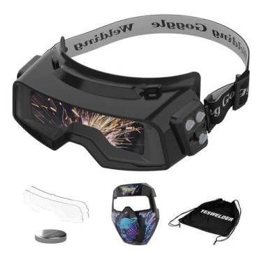 Imagem de Óculos de soldagem YESWELDER True Color Auto Darkening Cyberpunk