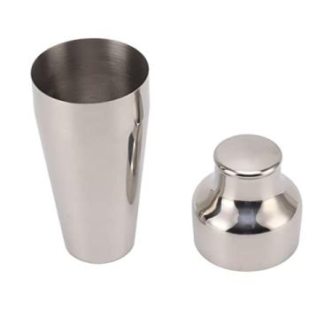 Imagem de Cryfokt Misturador Margarita Excelente Material de Aço Inoxidável Estilo Francês Bartender Shaker para Bebidas Mistas para Festas Internas e Externas (Prata)