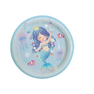 Imagem de CWPJUNDGP Festa de aniversário, copos de papel, pratos de papel, festivais descartáveis locais de festa temática, atmosfera de decoração, utensílios de mesa