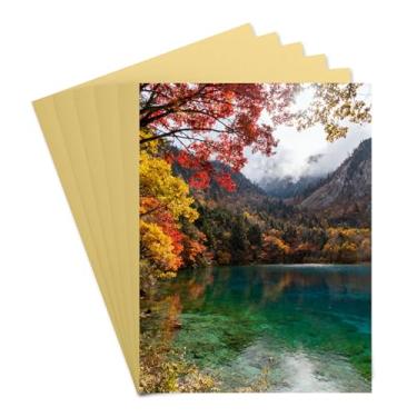 Imagem de PATIKIL 6 peças em branco de sublimação de alumínio, 15 x 9,9 cm, placa em branco de sublimação de metal, impressões de fotos de metal para fotos personalizadas, ouro escuro