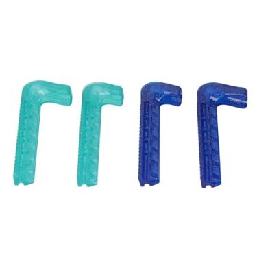 Imagem de Serounder Protetor de Patins de Gelo de Plástico Rígido Forte, Capa de Lâmina Personalizável para Patins de 160-260 Mm, Design de 2 Cores, Mola Incluída (#1)