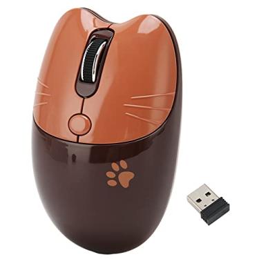 Imagem de Generic Mouse de Escritório Silencioso Sem Fio Ajustável DPI para Meninas Trabalhando Família Escola BT5.1 2,4 GHz Mudo Girl Mouse para Escritório, Escola (Café)