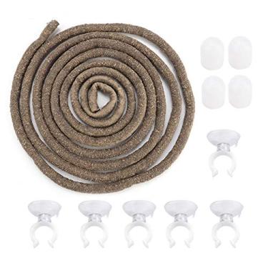 Imagem de HEEPDD Ramo de Escalada de Répteis Artificiais, Videira de Vime Flexível e Dobrável Com Ventosas, para Lagartos, Rãs Arbóreas, Lagartixas, Terrário, Decoração de Aquário (S)