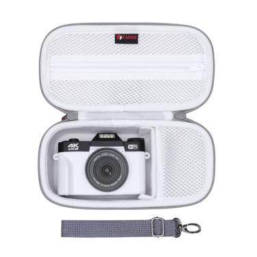 Imagem de XANAD Capa Para Câmera Digital Sony Alpha 6400, 6000, 6100, 6700, 6600/Rx100 Vii Ou Zv-1, Zv-1F, Zv-E10, Zv-E10 Ii, De Vlog 4K, Com Alça Ombro (Cinza) - Interna: 21,4 Cm X 9,9 5,6