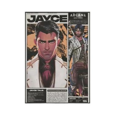 Imagem de Pôster Minimalista De Graffiti Jinx Arcane Temporada 2 Em Tela Para Sa