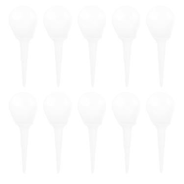 Imagem de Camisetas de golfe de plástico inquebráveis estilo cadeira branca pacote com dez para prática de altura de bola estável e uso no campo