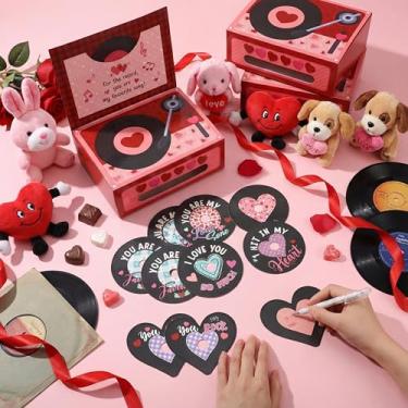 Imagem de Pajean Caixas de Dia dos Namorados para Crianças, Cartões de Dia dos Namorados e Caixa de Correio para Meninas e Meninos Caixas de Doces DIY Troca de Presentes para Casa Escola Sala de Aula Feriado