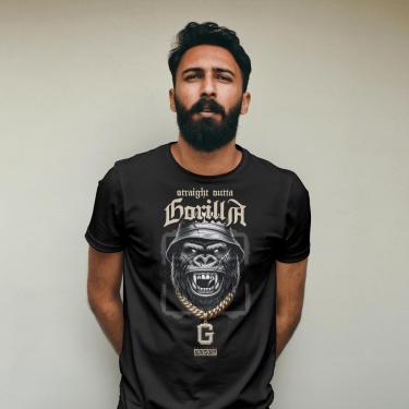 Imagem de Camiseta Casual Masculina em Algodão Dia a Dia Estampa DTF Premiun Leve e Confortável do P ao G1-Masculino