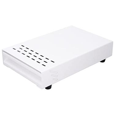 Imagem de Cryfokt Caixa de Batida de café Recipiente de pó Espessado de Aço Inoxidável para café de Escritório Doméstico, Caixa de Batida de Tipo Gaveta para Dissipação de Calor, Pés Antiderrapantes, Tamanho