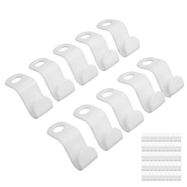Imagem de Cryfokt 50 Peças de Ganchos de Conector de Cabide de Roupas Duráveis ​​que Economizam Espaço para Guarda-roupa, Armazenamento de Roupas Multifuncional para Vestiário, Bordas Lisas para Pendurar,