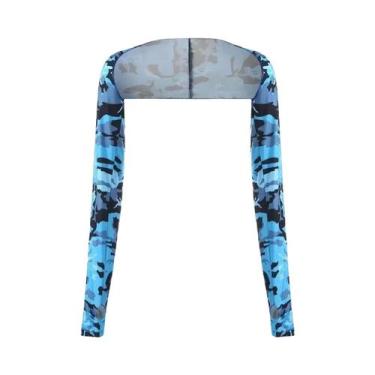 Imagem de Manga De Resfriamento Feminina Com Abertura Para Os Dedos Proteção UV 