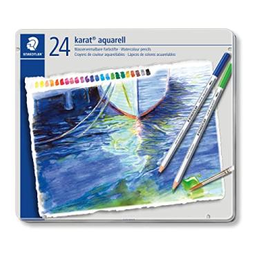 Imagem de Lápis de Cor Aquarelável, Staedtler, Karat, 24 Cores