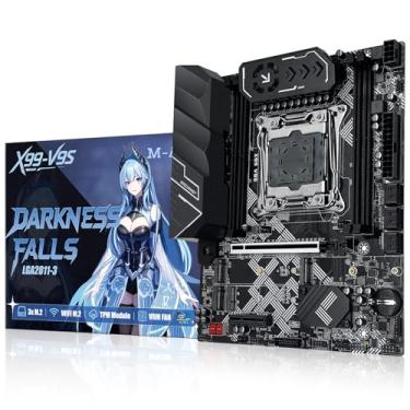 Imagem de MACHINIST Placa-mãe X99 LGA 2011-3 para CPUs Intel Xeon E5 V3 V4 e Core i7 5-6th Series (M-ATX, DDR4 Max 128GB, NVME M.2, PCIe 3.0, WiFi M.2, Gigabit Network, SATA 3.0, USB 3.0), X99 V9S Mainboard