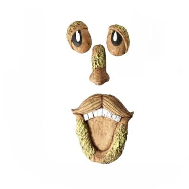 Imagem de 1 pacote com estátua de rosto de árvore ao ar livre, abraço de casca de velho, decoração de jardim de Halloween Páscoa (D)