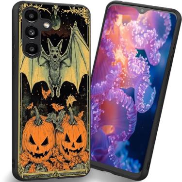 Imagem de RUUHLJLET Projetada para Samsung Galaxy S26 5G de 6,3 polegadas, capa fosca macia oferece proteção total (abóbora morcego de Halloween)