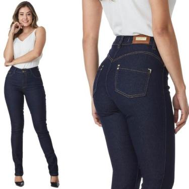 Imagem de Calça Jeans Feminina Skinny HNO Basic com Elastano Azul Escuro - HNO J