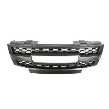 Imagem de Grade de para-choque de carro tela de insetos Kit de corpo de grade de corrida decorativa Grade de para-choque dianteiro compatível com a parte externa FRONTER 2009-2016 (com luz)