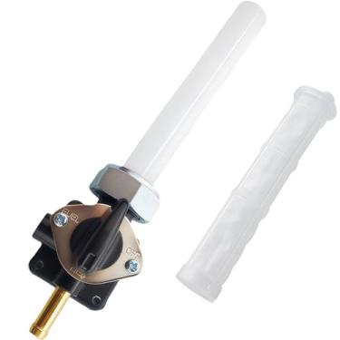 Imagem de Válvula de combustível Petcock 62169-95, saída reta de 22 mm, adequada para Harley Davidson Sportster 883 XL883 XLH883 1200 XL1200 XLH1200 1995-2006, sistema de vácuo de motocicleta Petcock, substitui