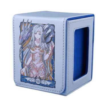 Imagem de Caixa De Cartas TCG De Couro PU Com Fecho Magnético E Janela De Exibiç
