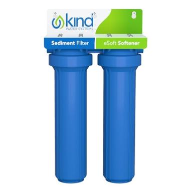 Imagem de Kind Water Systems - Alternativa de amaciante de água sem sal para toda a casa - filtra sujeira, areia e detritos - Protege encanamentos e aparelhos de balanças de água dura - Fácil instalação - Zero