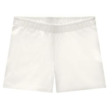 Imagem de Shorts Infantil Menina Kyly em Cotton Cores, 14, Off white