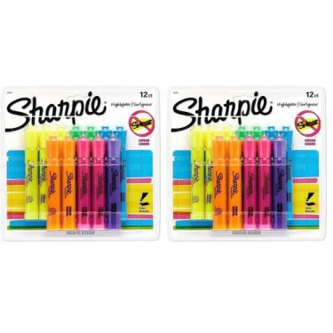 Imagem de Marcadores fluorescentes Sharpie estilo tanque, colores surtidos, paqu