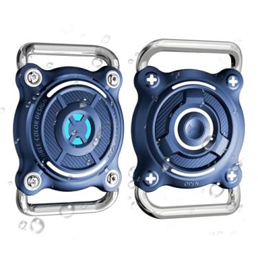 Imagem de Aiivioll Para suporte de coleira Air-Tag, pacote com 2 suportes impermeáveis para coleira de cachorro com laço de metal removível, serve para coleiras de animais de estimação de 30 mm de largura, 2,5