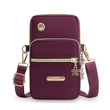 Imagem de Bolsa tiracolo pequena feminina - Mini carteira móvel, bolsa de ombro leve para celular