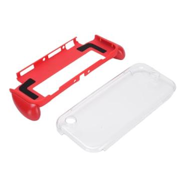 Imagem de Fabater OLED Handheld Console Grip Capa Protetora à Prova de Choque para Jogos Confortáveis ​​em Movimento, Capa Antideslizante Acoplável para Jogadores Feita de ABS, Materiais de PC (Vermelho)