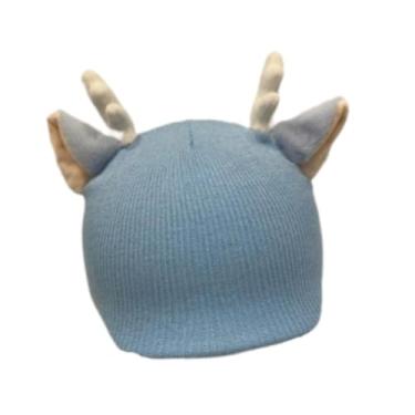 Imagem de Pegciuho Capa para Capacete de Esqui - Acessórios para Capacete - Gorro de Tricô Quente, Macio E Criativo - Decoração - Acessório de Inverno para Esquiar, Orelhas de Rena Azuis