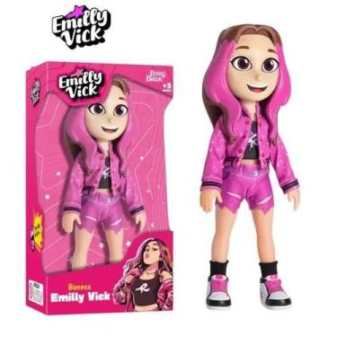 Imagem de Boneca Emilly Vick 25cm dos Rosas Youtuber Nova Brink - Baby Brink, Em