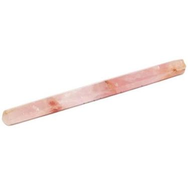 Imagem de Vara ou Varinha Bastão de Quartzo Rosa Natural - CristaisdeCurvelo
