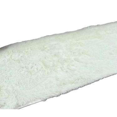 Imagem de Tapete Passadeira 2,00 x 0,60 Felpuda Beira Cama Corredor Quarto Sala Pelo Fácil de Limpar e Durável, Adapta-se a Residências Brasileiras(BEGE)