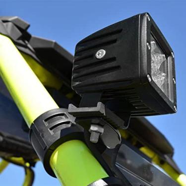 Imagem de Suporte de chicote UTV ajustável, resistente, à prova de ferrugem, preto, forte resistência, adequado para barra de rolo de 4,4 a 5 cm