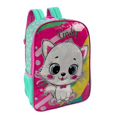 Imagem de Mochila De Costas Infantil Criança Escolar Feminina gatinha cindy-Feminino