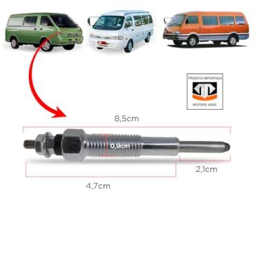 Imagem de VELA AQUECEDORA BESTA 2.2 2.7 1992 A 1998 TOPIC 1993 A 1999-1 UNIDADE