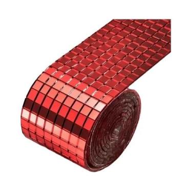 Imagem de Mosaicos De Espelho Prateado 5x5mm 10x10mm Em Grade Autoadesiva 1-5m P