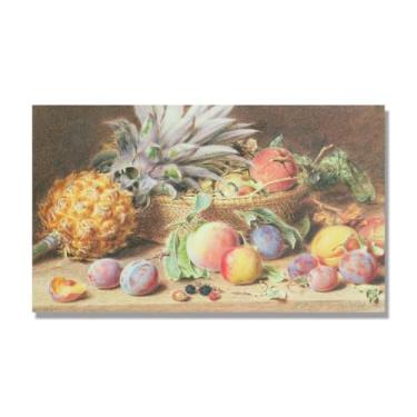 Imagem de NHLDZYH Arte em tela vintage de frutas mortas, pintura clássica de cozinha country, decoração de parede de casa de fazenda quente para sala de jantar e cozinha. C57. 60 x 102 cm-23,6 x 40,1 pol