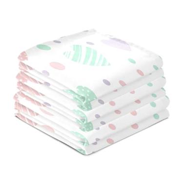 Imagem de Wassud Toalhas de prato de cozinha com listras de lavanda pacote com 6 panos de prato macios com laço para pendurar toalha de mão de secagem rápida super absorvente toalhas de chá de mesa decorativas