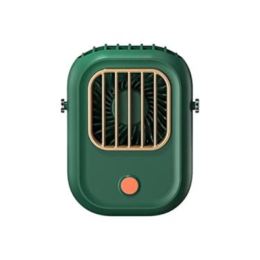 Imagem de Ventilador de Pescoço Portátil USB Recarregável 3 Marchas Ângulo Largo 120 Graus Sem Mãos com Cordão Ajustável Leve Longa Duração da Bateria ABS