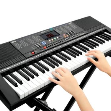 Imagem de Teclado musical 300 timbres e ritmos, preto mt3000 - MXT