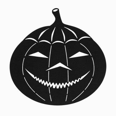 Imagem de Jogo Americano Copa E Cia Avulso Halloween Em Feltro Abóbora Preta