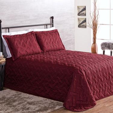 Imagem de Cobre Leito Clean Casal 3 Pecas - Vinho